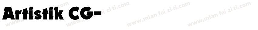Artistik CG字体转换